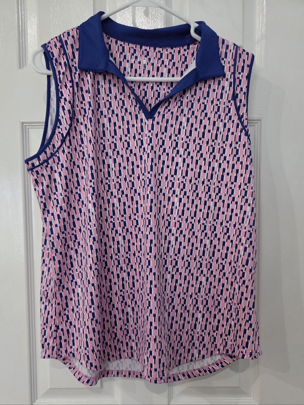 Sport Haley Pink Navy Sport Top Sz XL